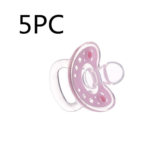 Baby Charm Liquid Silicone Pacifiers, 0-6 Months, Orthodontic Design