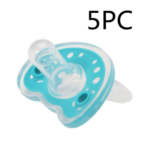 Baby Charm Liquid Silicone Pacifiers, 0-6 Months, Orthodontic Design