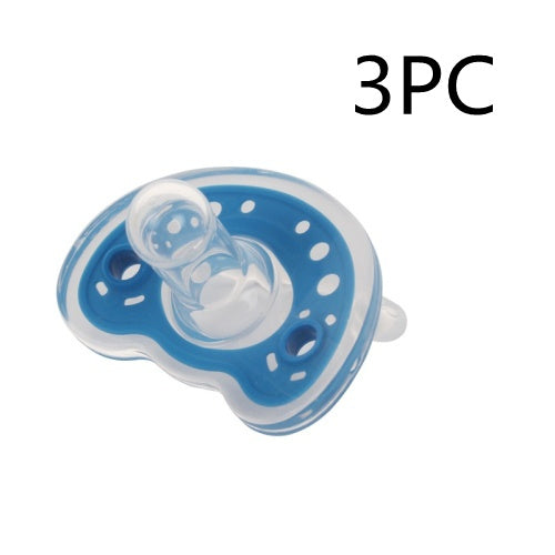 Baby Charm Liquid Silicone Pacifiers, 0-6 Months, Orthodontic Design