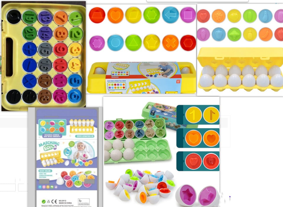 Baby/Toddler Matching Egg Game