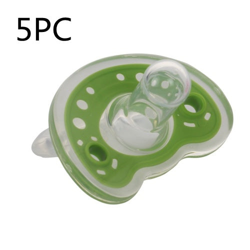 Baby Charm Liquid Silicone Pacifiers, 0-6 Months, Orthodontic Design