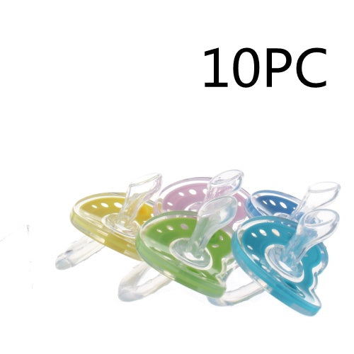 Baby Charm Liquid Silicone Pacifiers, 0-6 Months, Orthodontic Design