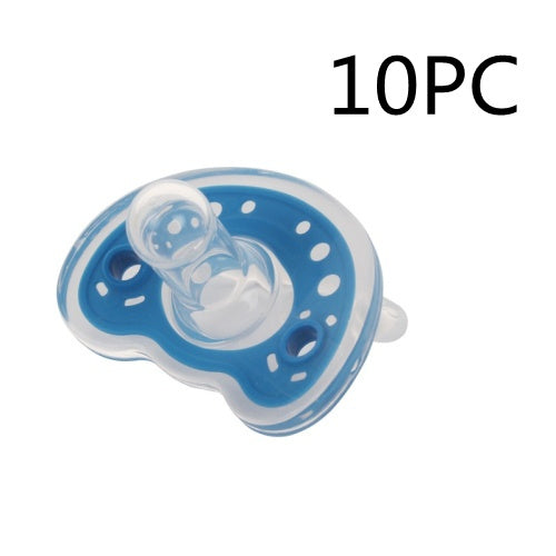 Baby Charm Liquid Silicone Pacifiers, 0-6 Months, Orthodontic Design