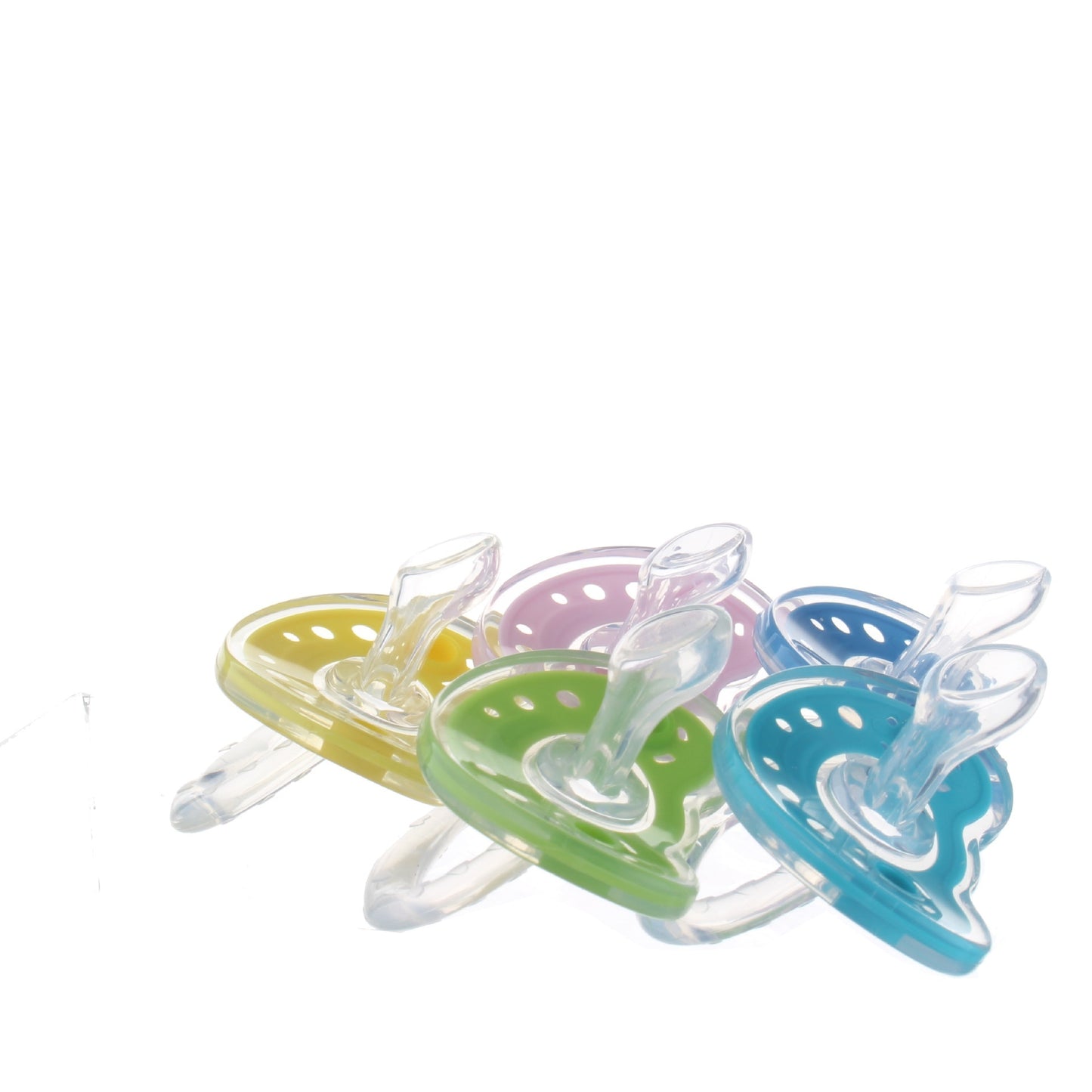 Baby Charm Liquid Silicone Pacifiers, 0-6 Months, Orthodontic Design