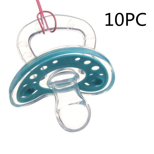 Baby Charm Liquid Silicone Pacifiers, 0-6 Months, Orthodontic Design